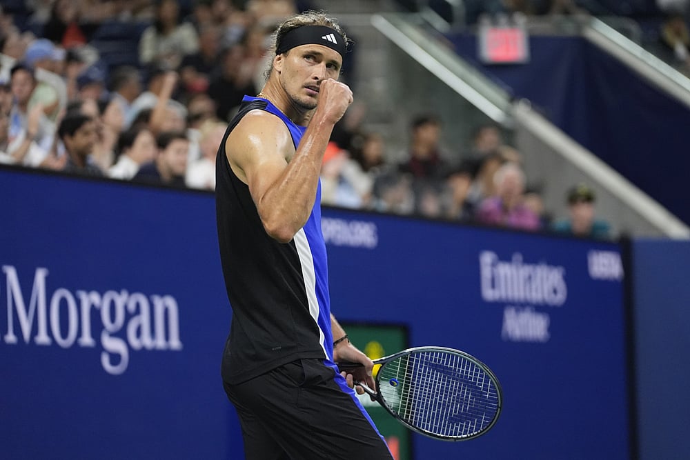 | Photo: AP/Frank Franklin II : Alexander Zverev.